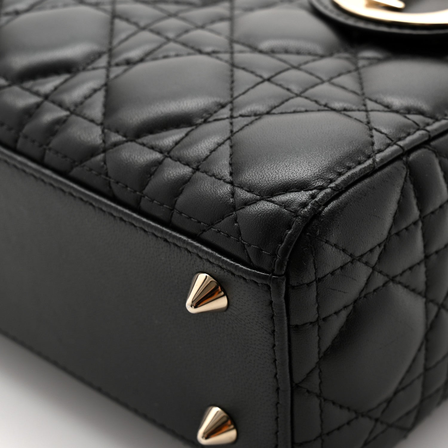 Christian Dior Lambskin Cannage Small My ABCDior Lady Dior Black 11 of 12