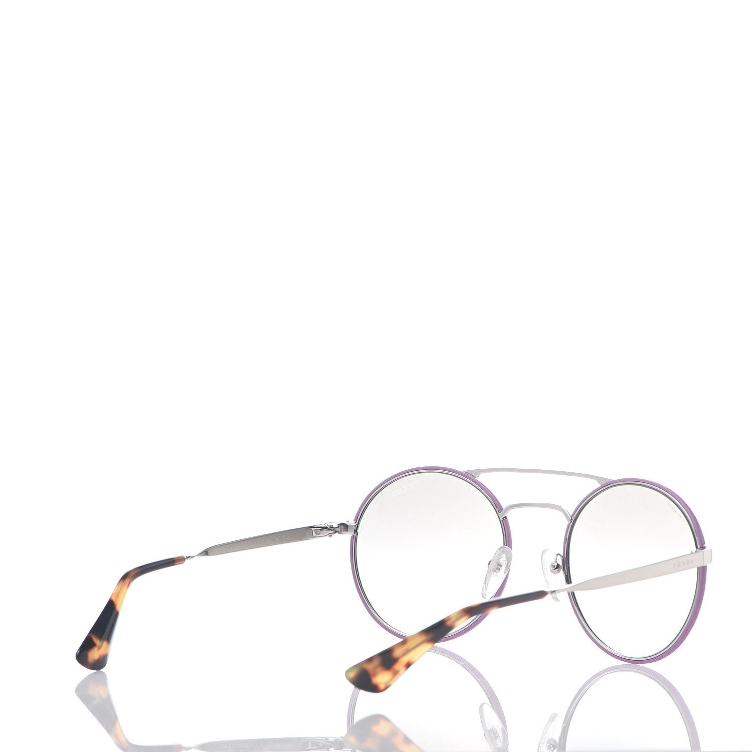 Prada Round Sunglasses SPR51S Purple 4 of 6