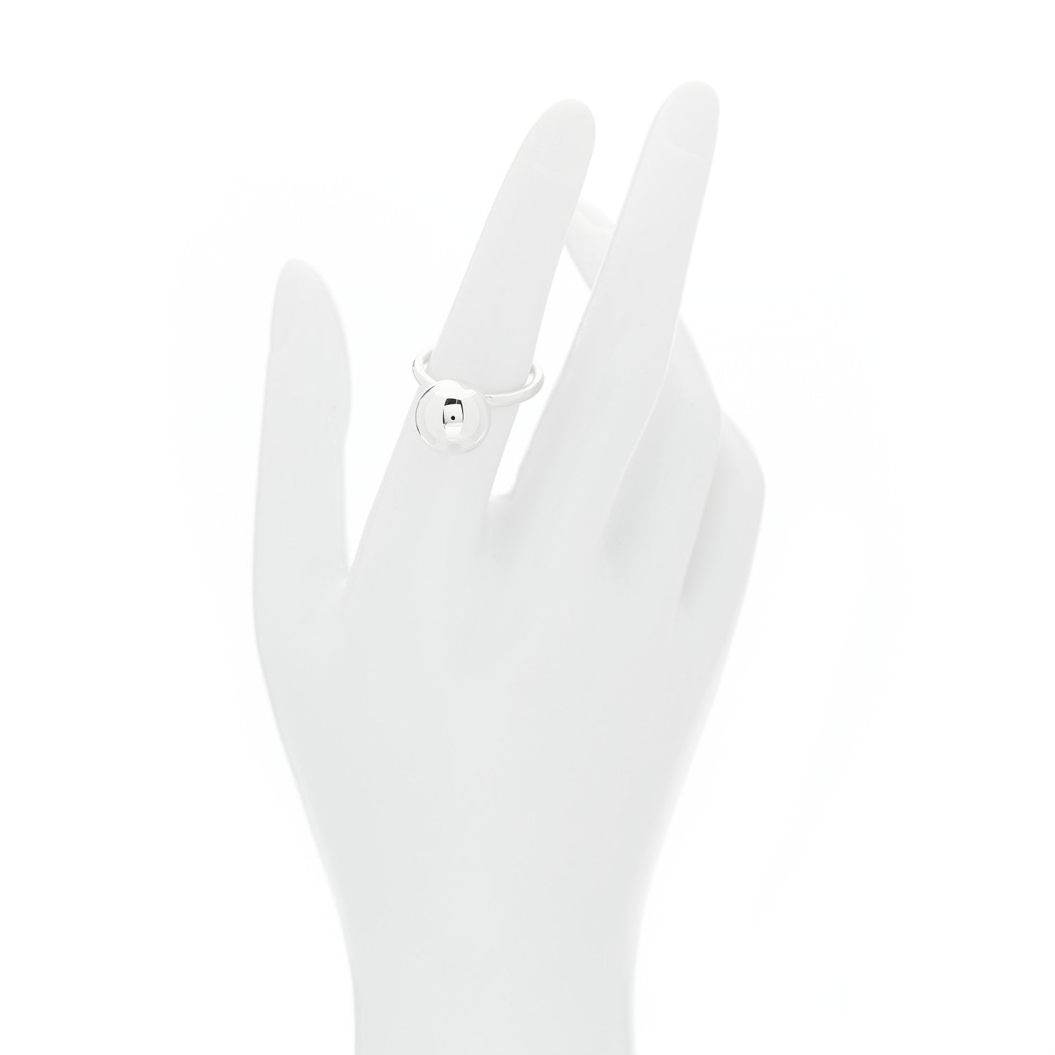 Tiffany Sterling Silver 12mm HardWear Ball Ring 53 6.5 2 of 8