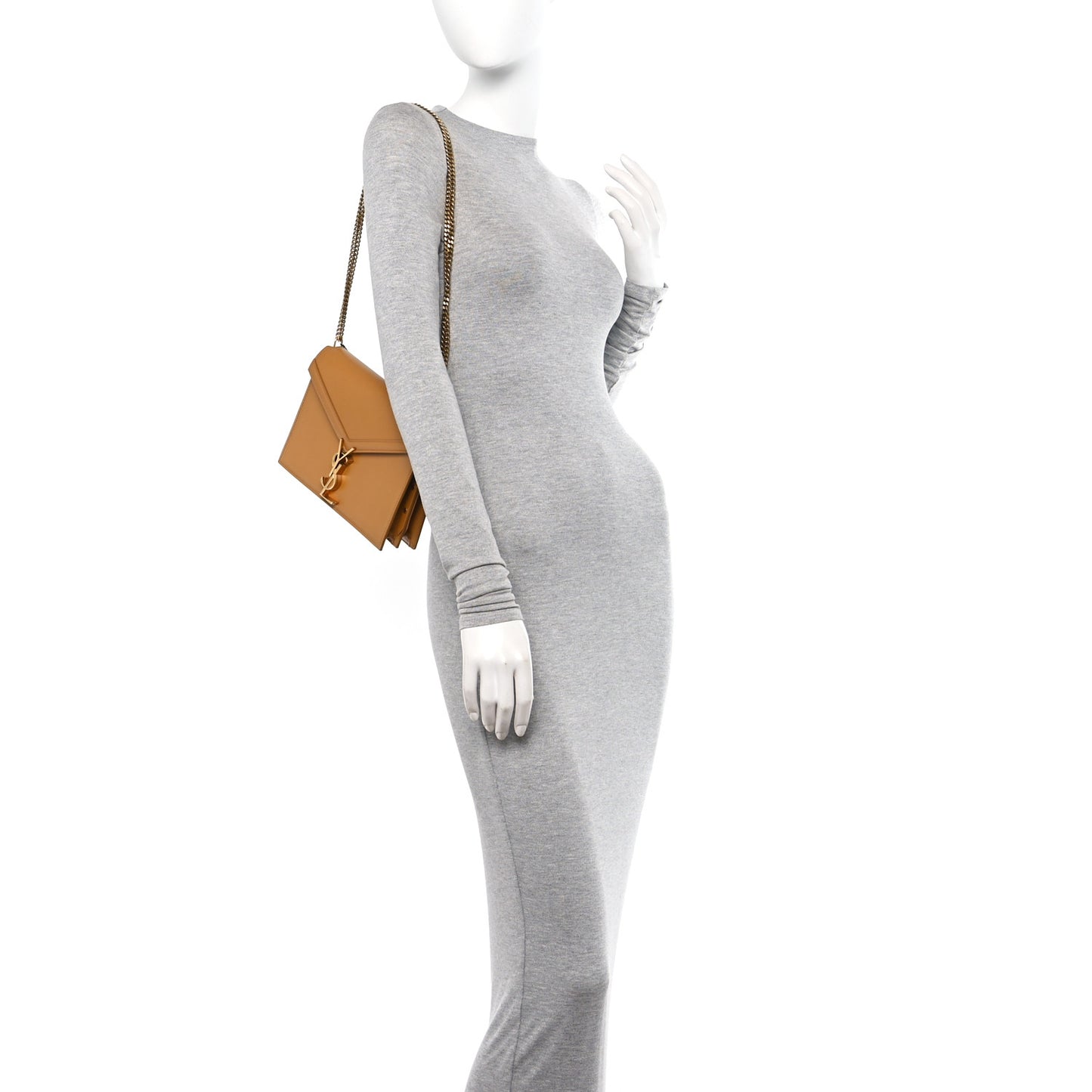 Smooth Calfskin Monogram Cassandra Clasp Bag Dark Sun