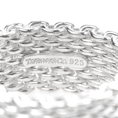 Tiffany Sterling Silver Somerset Mesh Ring 53 6.25 4 of 4