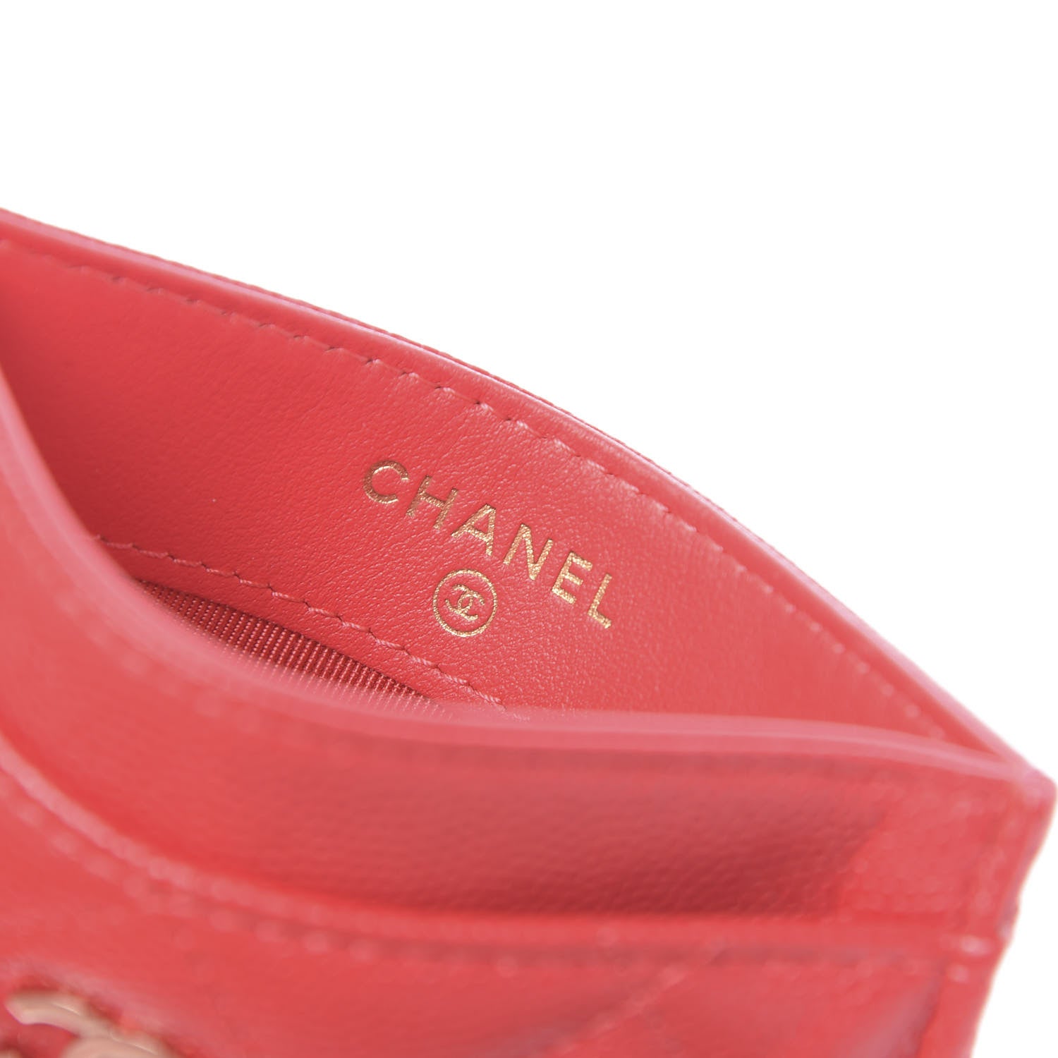 Chanel Caviar Quilted Card Holder Red 6 of 9