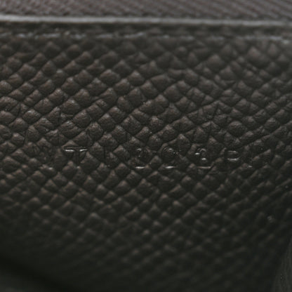 Hermes Epsom Bearn Compact Wallet Black 7 of 8