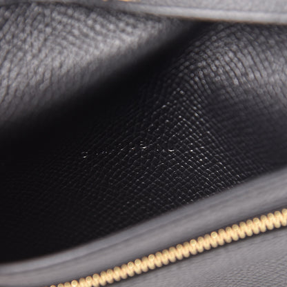 Hermes Epsom Bearn Compact Wallet Black 7 of 8