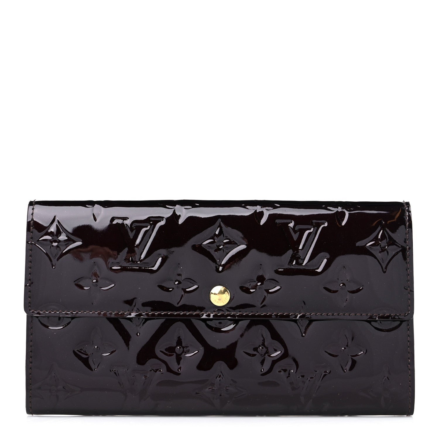 Louis Vuitton LOUIS VUITTON Vernis Sarah Wallet Rouge Fauviste 1 of 14