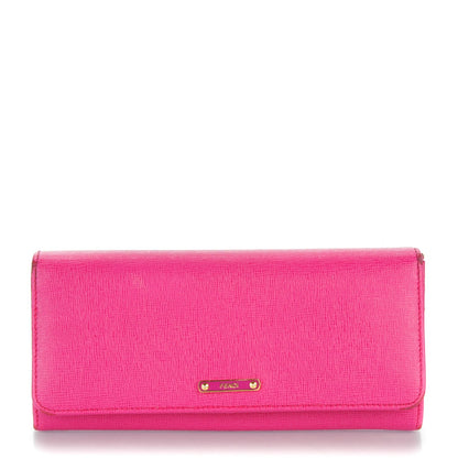 Fendi Vitello Elite Continental Wallet Ciclamino 1 of 13