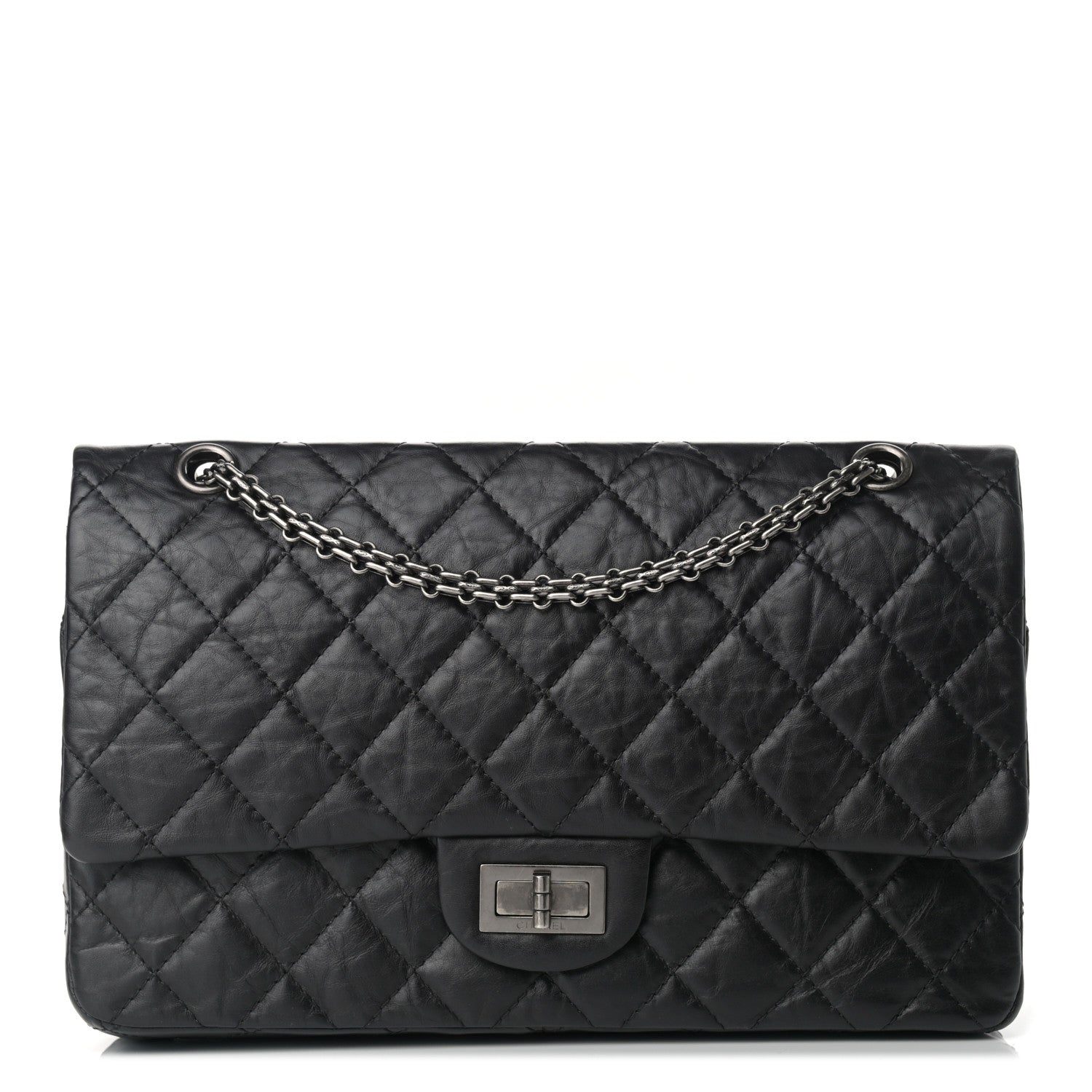 Chanel Aged Calfskin Quilted 2.55 Reissue 227 Flap Black 1 of 10