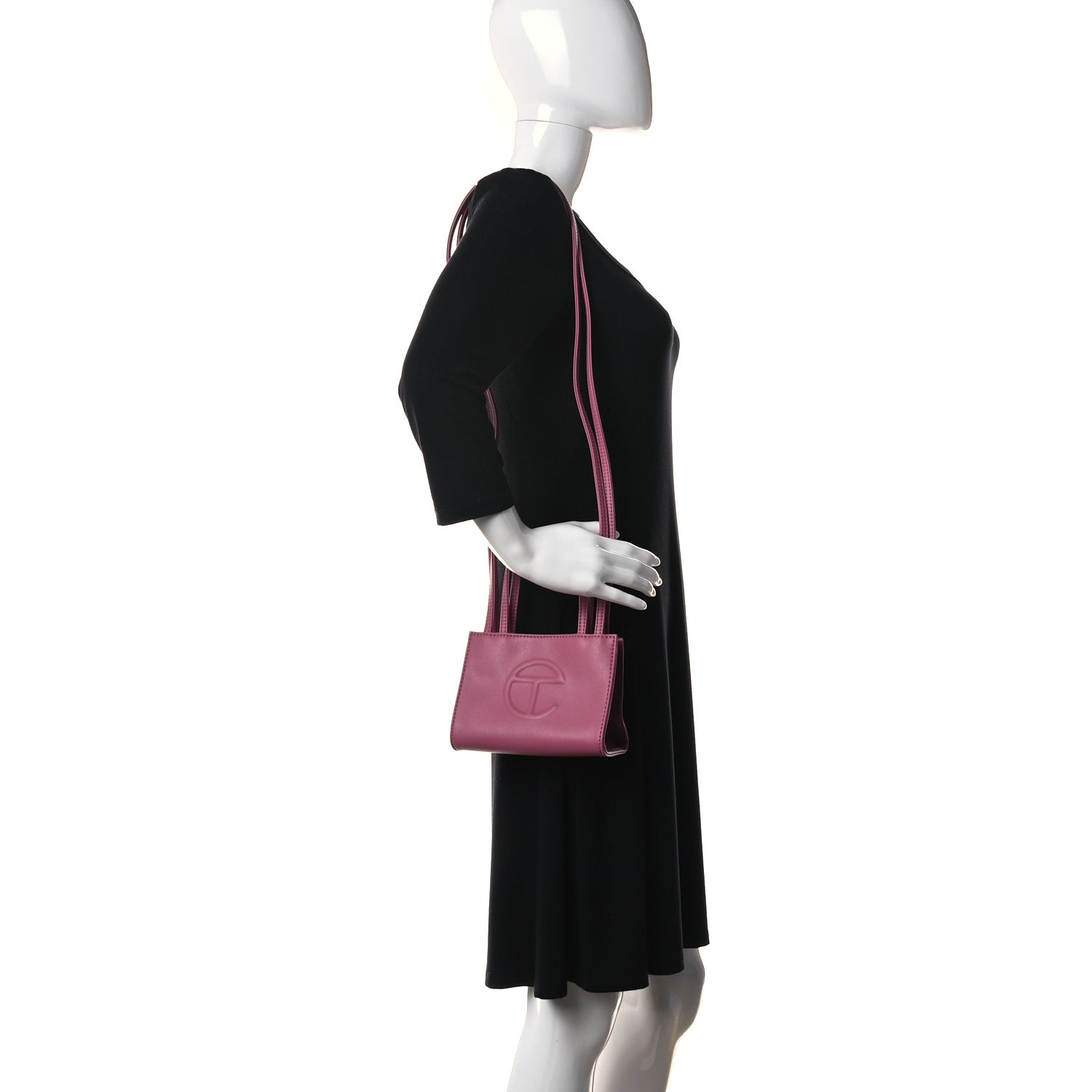 Telfar Vegan Leather Small Shopping Bag Corned Beef 2 of 11