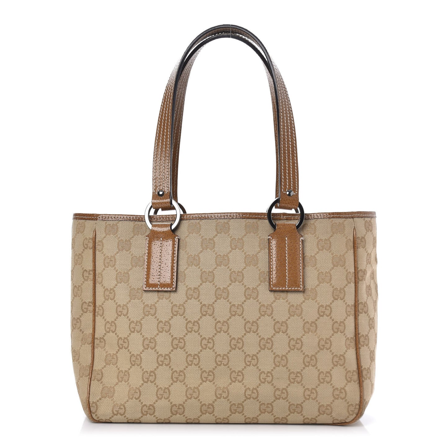 Monogram Medium Tote Beige Brown