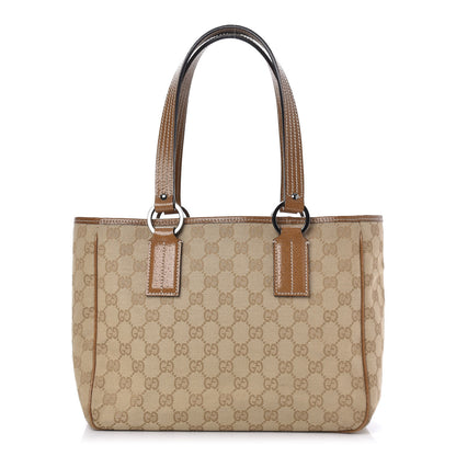 Gucci Monogram Medium Tote Beige Brown 1 of 10