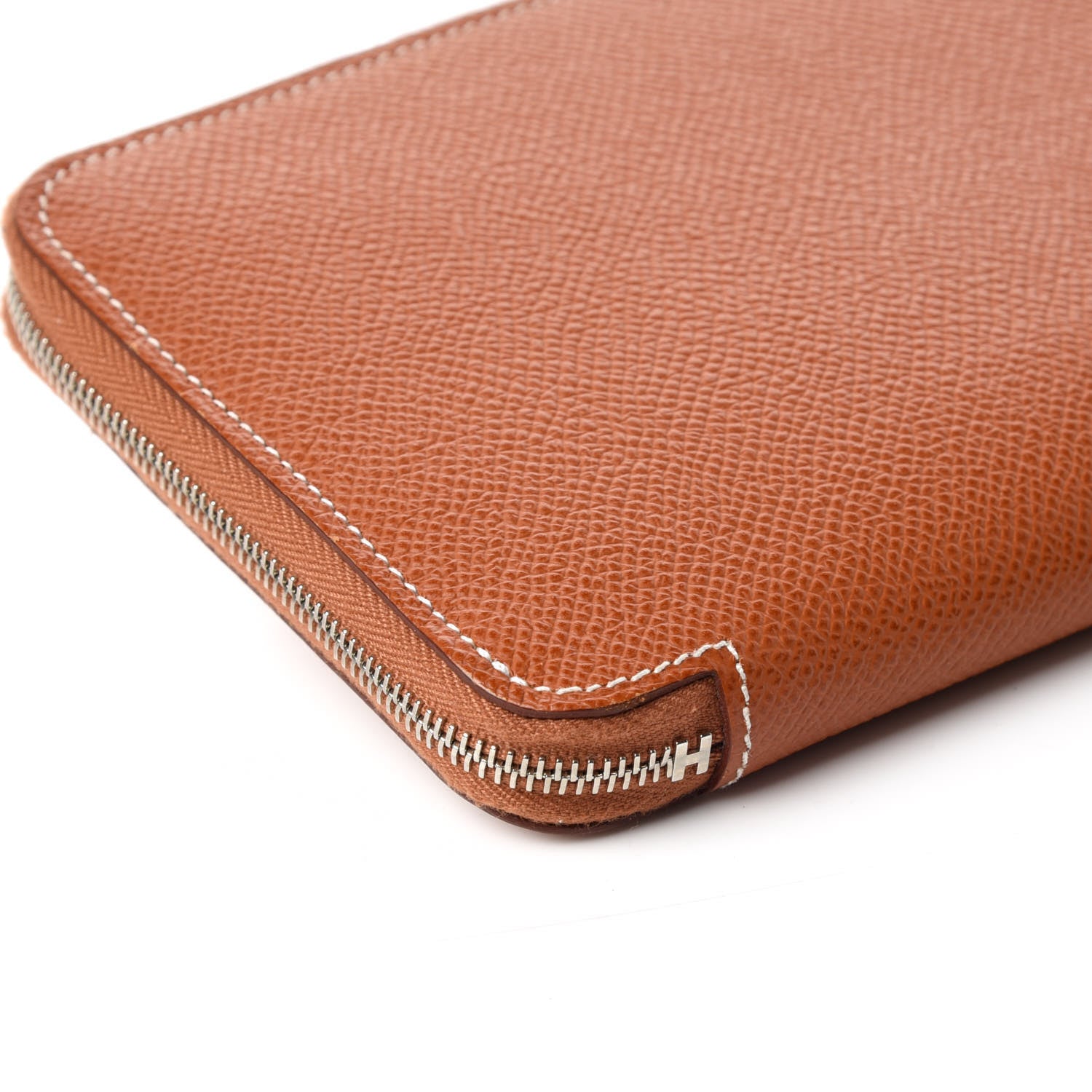 Hermes Epsom Silk'In Wallet Cognac 6 of 13