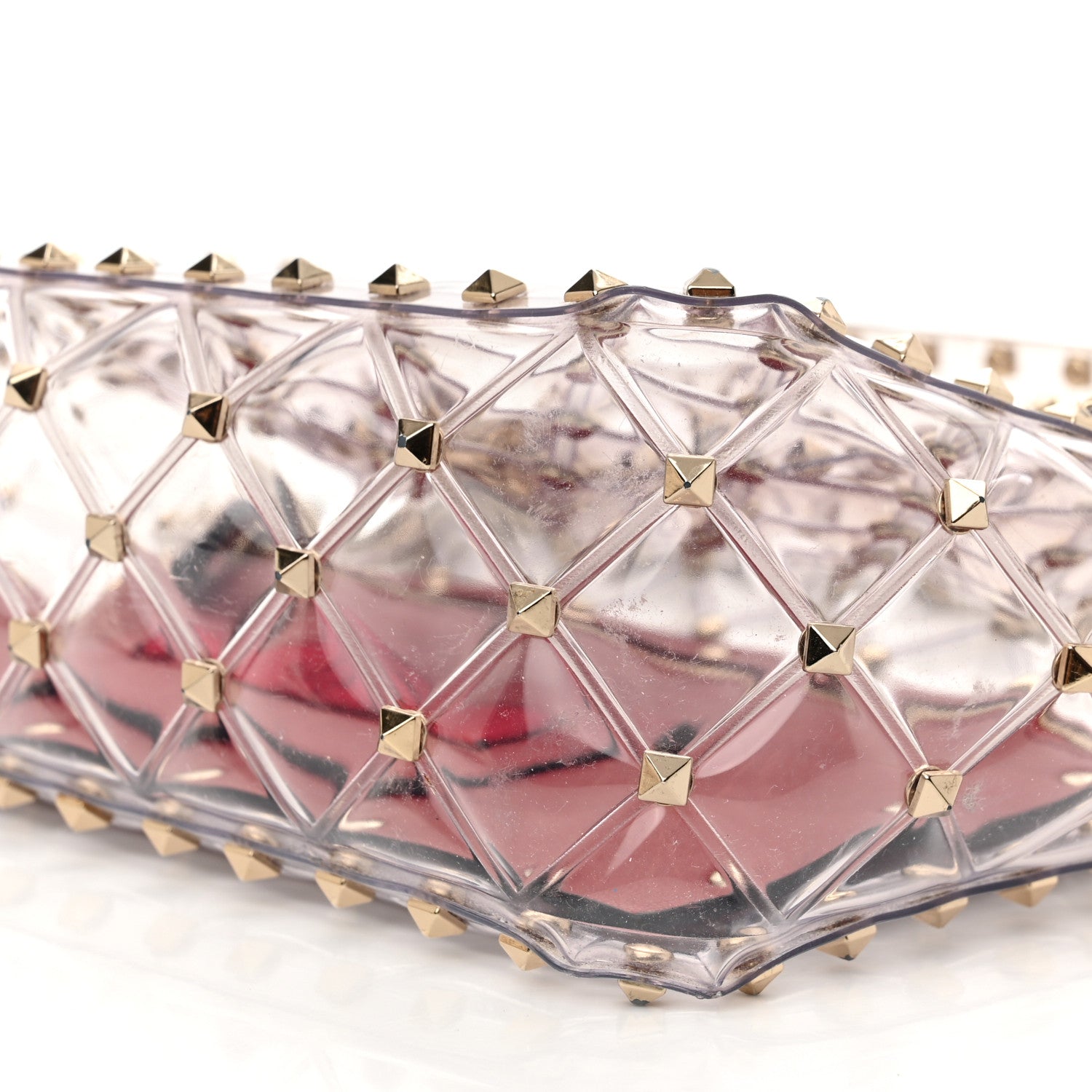 Valentino Garavani PVC Medium Rockstud Spike Shoulder Bag 8 of 10