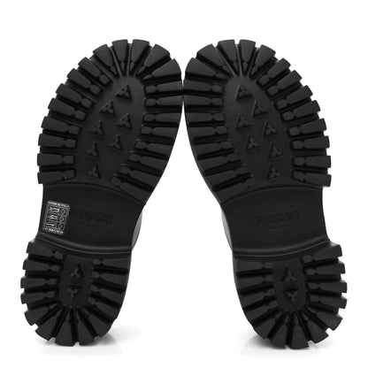 Gucci Rubber GG Monogram Perforated Elea Platform 55mm Lug Sole Sandals 36 Black 5 of 9