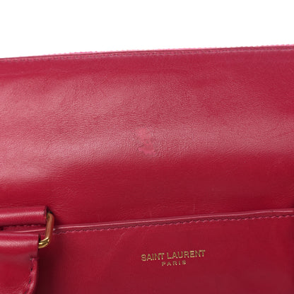 Saint Laurent Calfskin Classic Duffle 6 Fuchsia 6 of 15