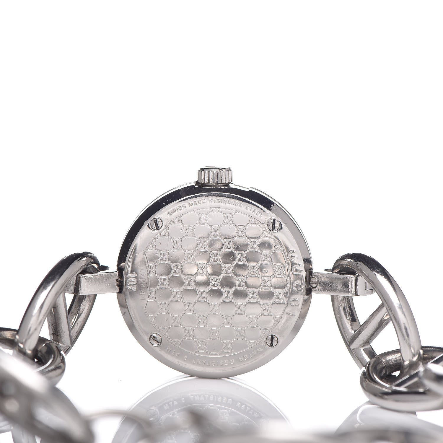 Gucci Stainless Steel 22mm G Charms Quartz Watch Black 6 of 6