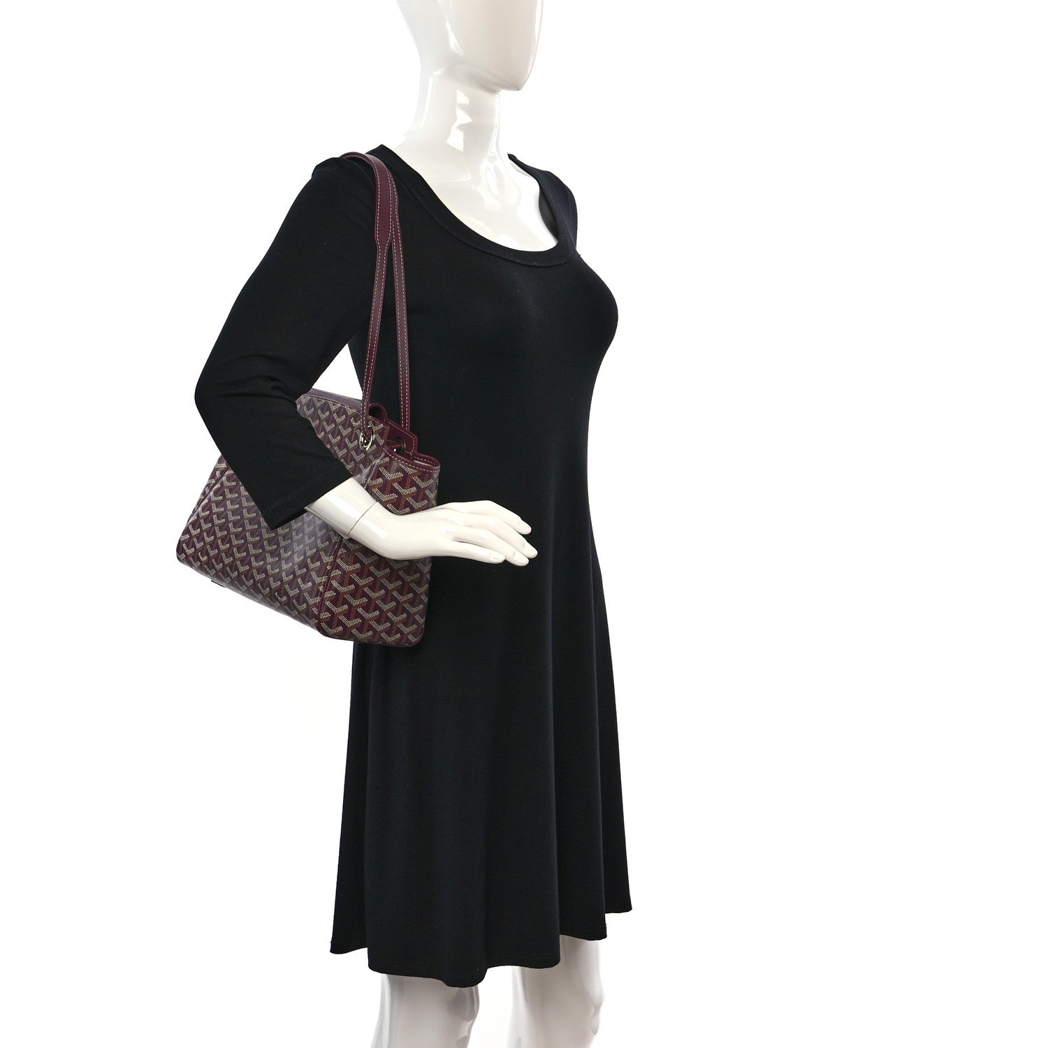 Goyard Goyardine Rouette PM Burgundy 2 of 9