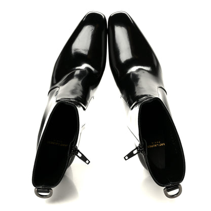 Saint Laurent Vitello Marilyn Betty 70 Ankle Zip Boots 40 Black 2 of 10