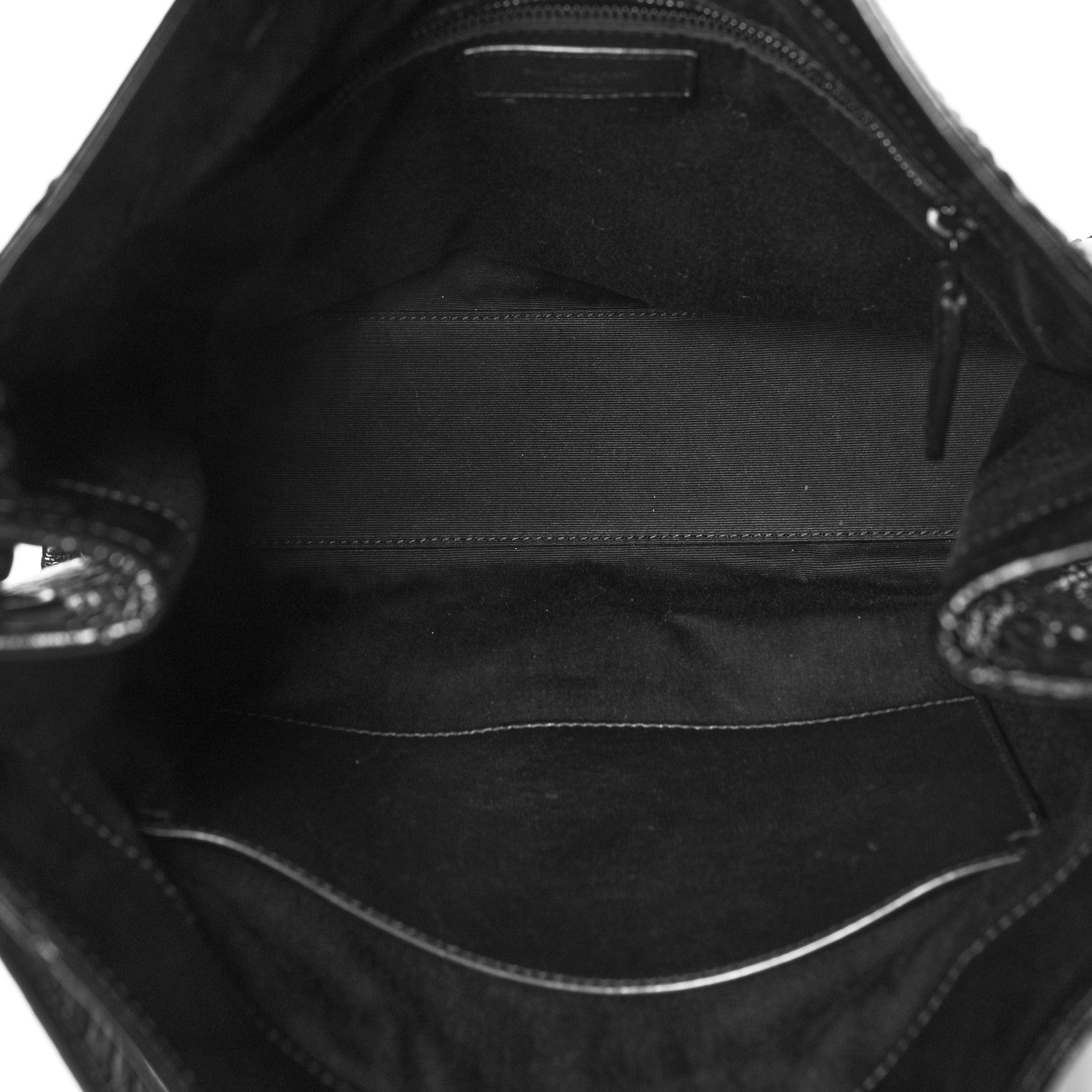 Saint Laurent Crinkled Calfskin Matelasse Monogram Medium Niki Shopper Tote Black 5 of 9