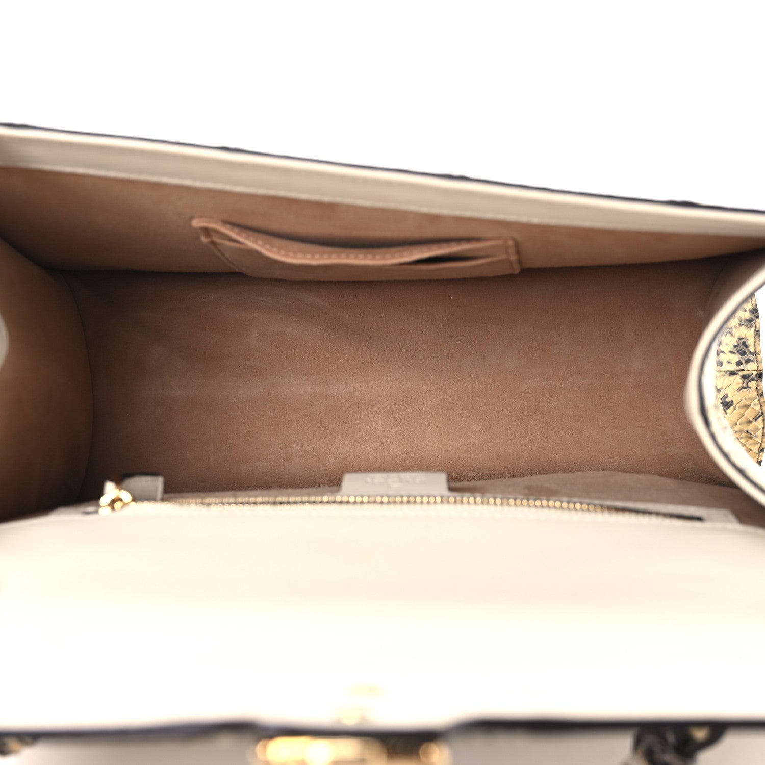 Gucci Snakeskin Medium Sylvie Top Handle Roccia 5 of 10