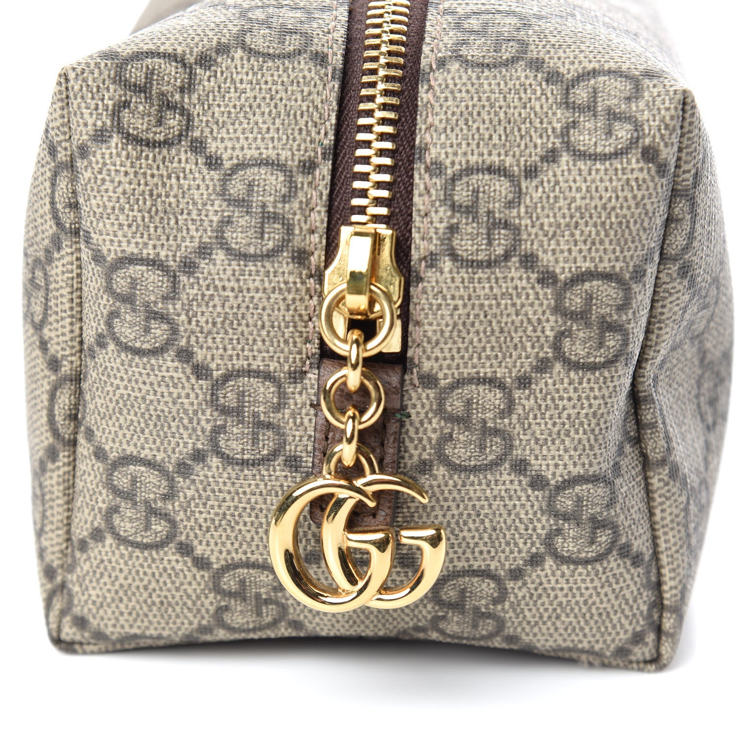Gucci Soft GG Supreme Monogram Calfskin Medium Ophidia Cosmetic Case Beige Ebony New Acero 9 of 9