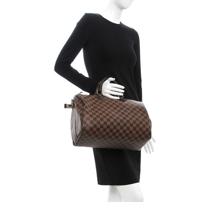 Louis Vuitton Damier Ebene Speedy Bandouliere 35 3 of 14