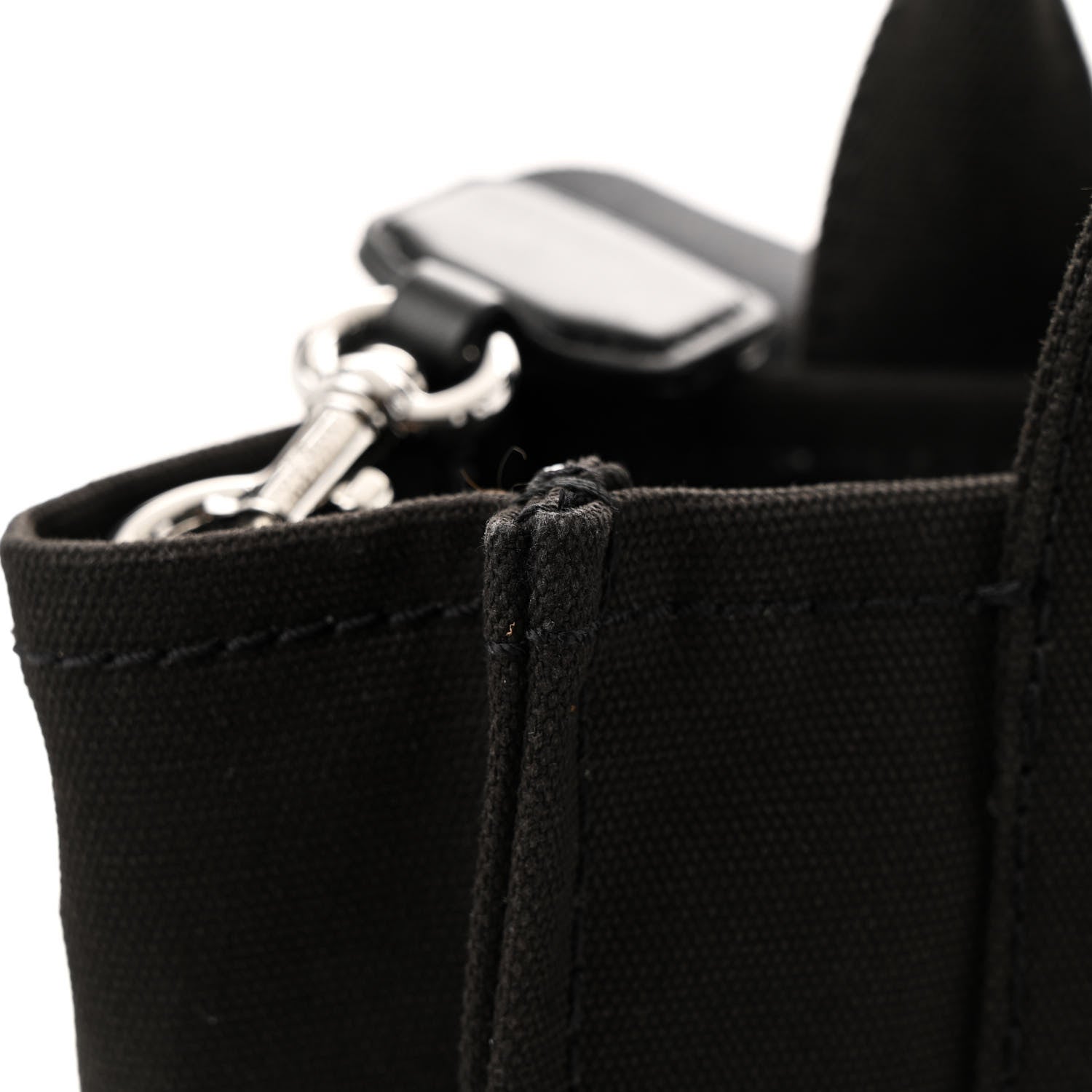 Marc Jacobs Cotton Canvas Small The Traveler Tote Bag Black 12 of 13