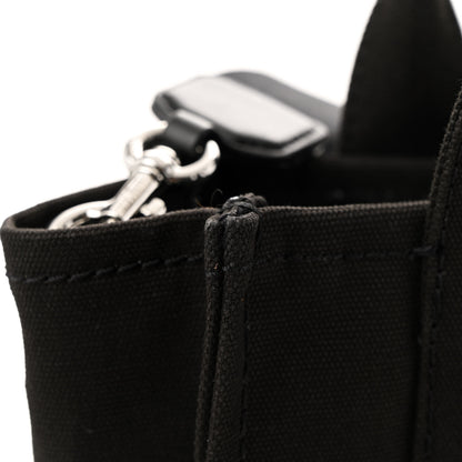 Marc Jacobs Cotton Canvas Small The Traveler Tote Bag Black 12 of 13