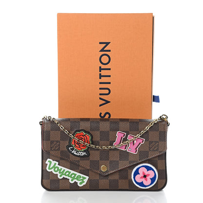 Louis Vuitton Damier Ebene LV Stories Pochette Felicie Chain Wallet 12 of 12