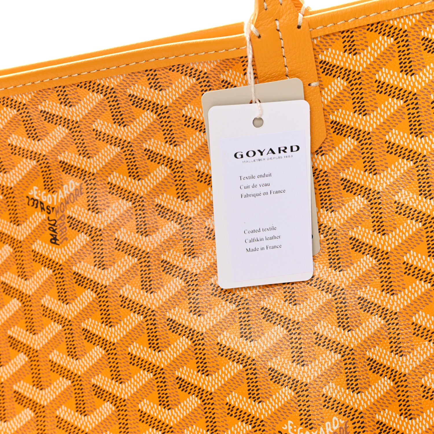 Goyard Goyardine Saint Louis GM Yellow 6 of 9