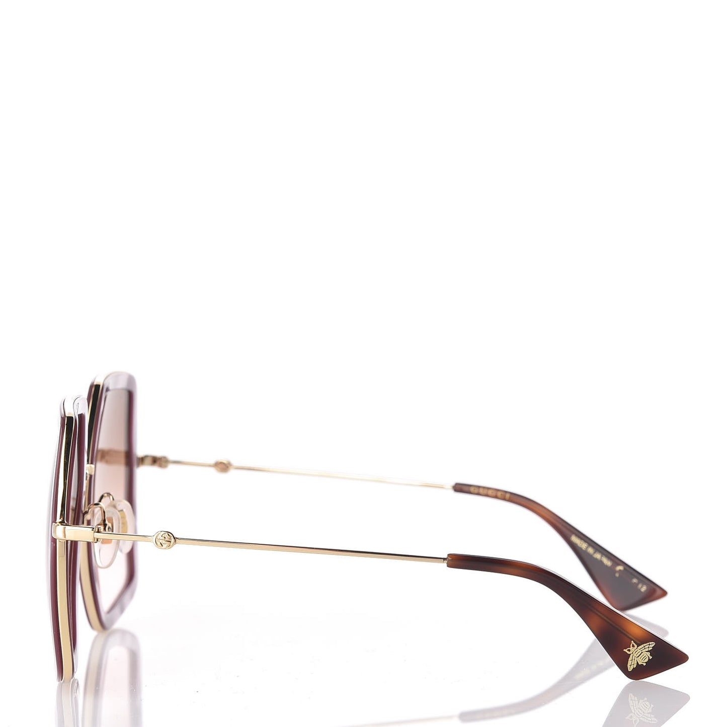 Acetate Oversize Square Frame GG0106S Sunglasses Purple