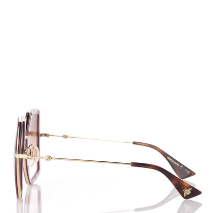 Gucci Acetate Oversize Square Frame GG0106S Sunglasses Purple 3 of 7