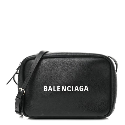 Balenciaga Calfskin Logo S Everyday Camera Bag Black 1 of 15