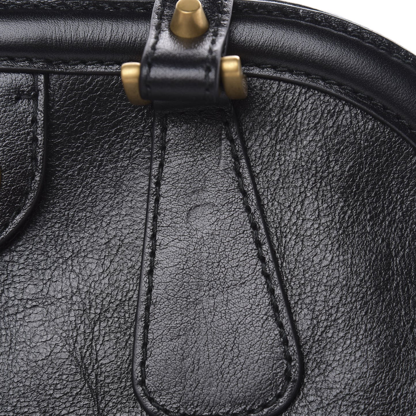 Calfskin Large Re(Belle) Top Handle Bag Black