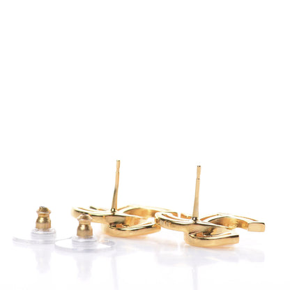 Chanel Metal Obazine CC Earrings Gold 3 of 4