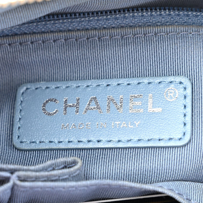 Chanel Iridescent Aged Calfskin Quilted Small Gabrielle Hobo Blue 6 of 11