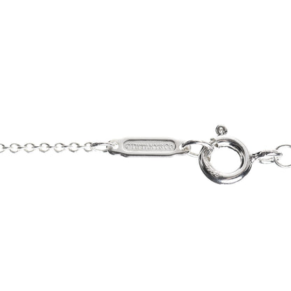 Tiffany Sterling Silver Double Heart Lariat Pendant Necklace 5 of 5