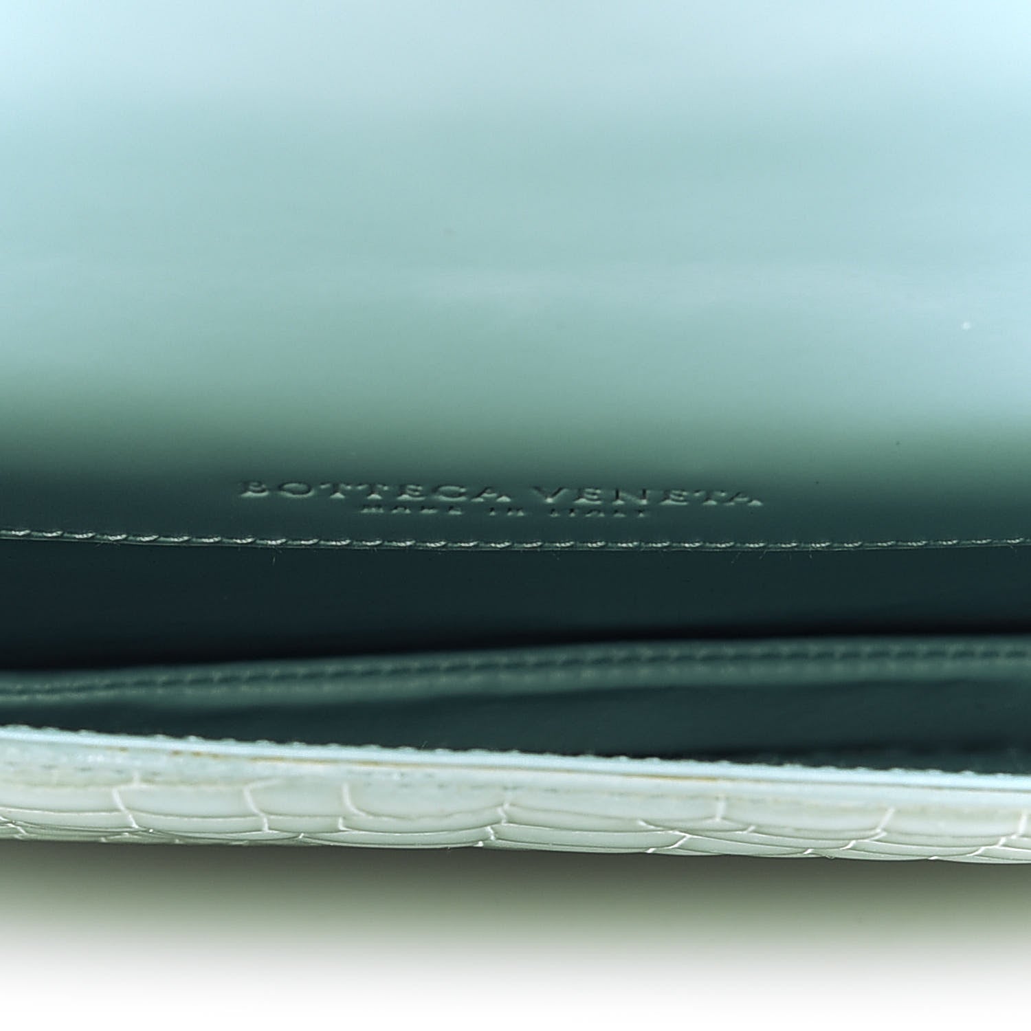 Bottega Veneta Crocodile Piano Crisscross Clutch 6 of 12
