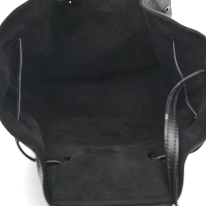 Louis Vuitton Epi Sac a Dos Drawstring Bag Black 4 of 9