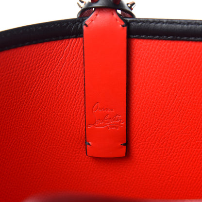 Christian Louboutin Calfskin Loubitag Spikes East West Cabata Tote Black 9 of 11