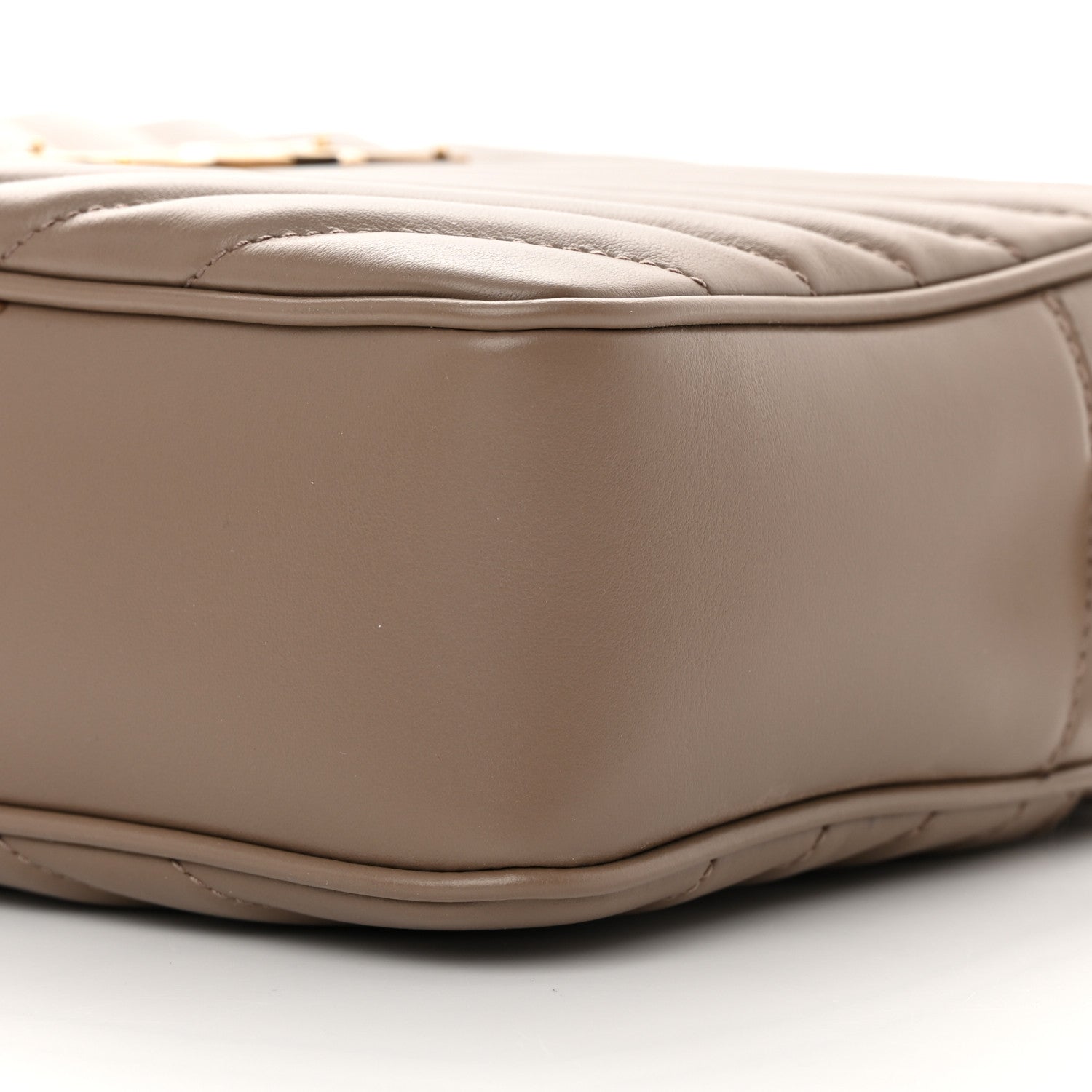 Saint Laurent Calfskin Matelasse Monogram Lou Camera Bag Taupe 10 of 13