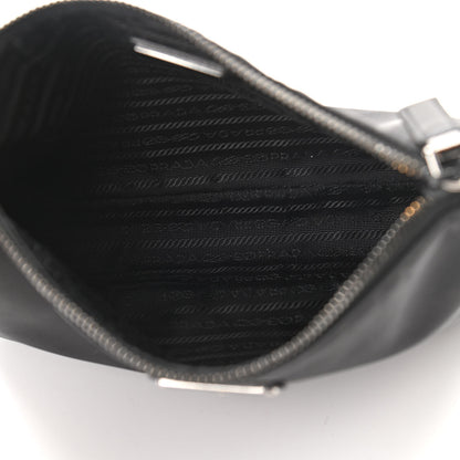 Prada Re-Nylon Saffiano Pocket Zippered Shoulder Bag Black 4 of 11