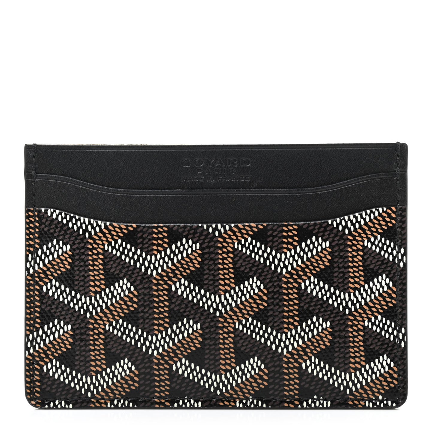 Goyardine Saint Sulpice Card Holder Black