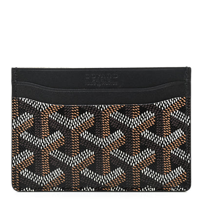 Goyard Goyardine Saint Sulpice Card Holder Black 1 of 12