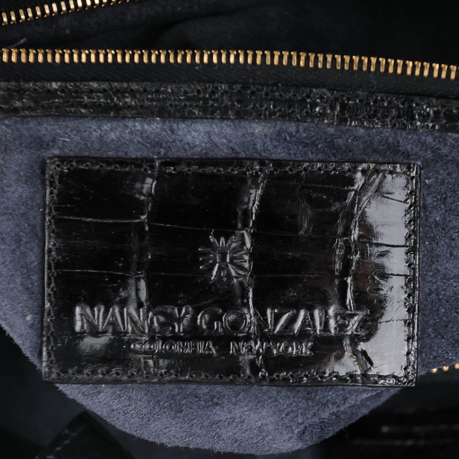 Nancy Gonzalez Crocodile Top Handle Bag Black 9 of 9