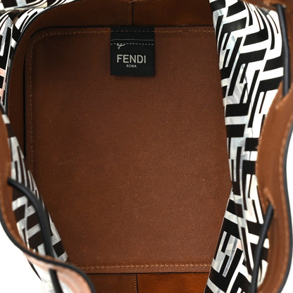 Fendi TPU FF Vitello Aura F is Fendi Grande Mon Tresor Bucket Bag Black Cuoio 5 of 23