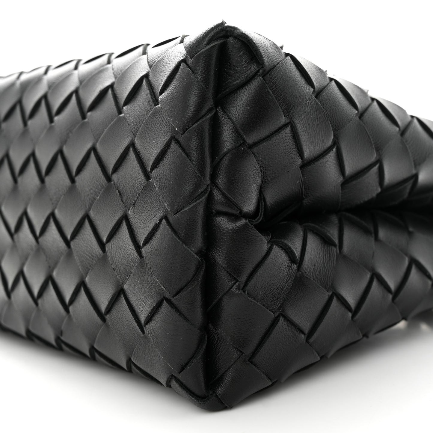 Nappa Intrecciato Small Andiamo Shoulder Bag Black