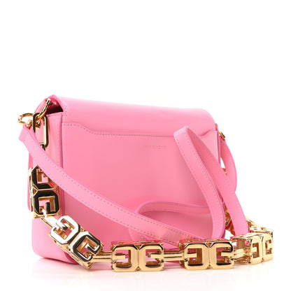 Givenchy Box Calfskin Medium 4G Cube Chain Shoulder Bag Bright Pink 3 of 9