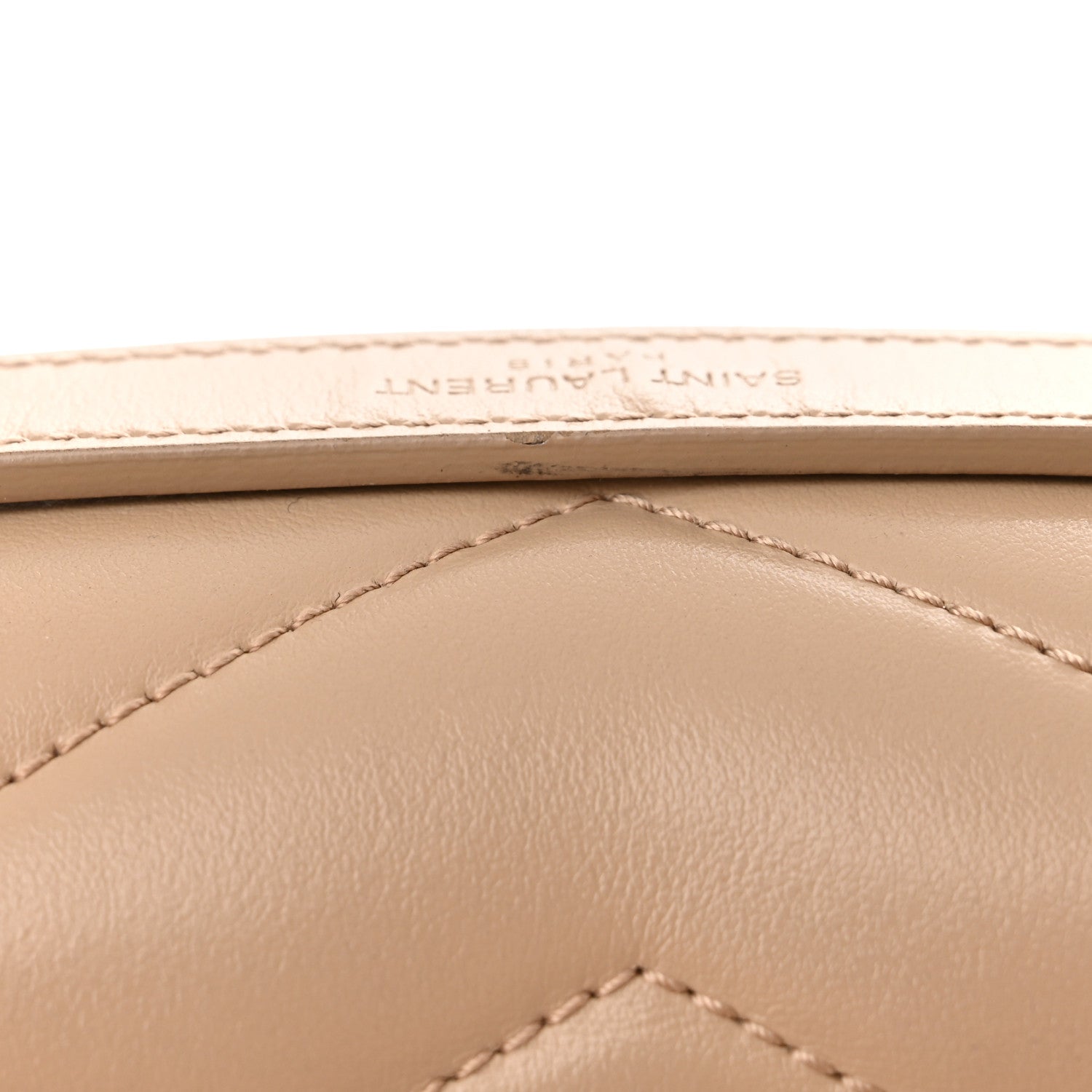 Saint Laurent Calfskin Y Quilted Monogram Small Loulou Chain Satchel Dark Beige 16 of 17