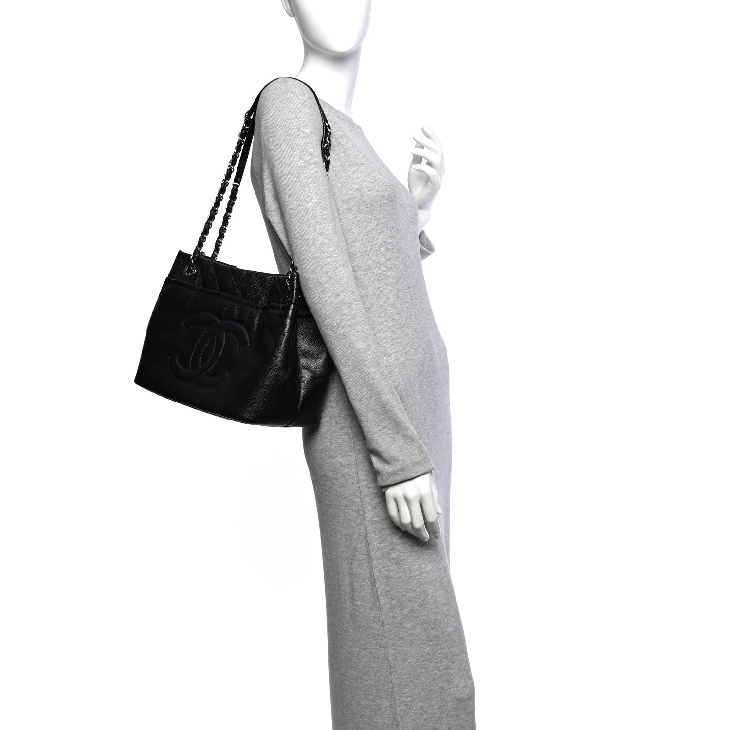 Chanel Caviar Timeless CC Soft Tote Black 2 of 12