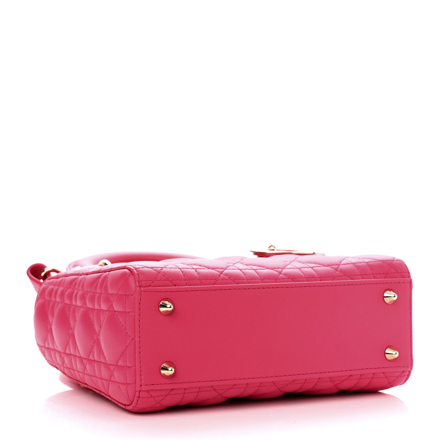 Lambskin Cannage Small My ABCDior Lady Dior Fraise